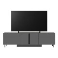 Arlen Megapap melamine TV stand with Rgb Led  in anthracite color 180x32x50cm.