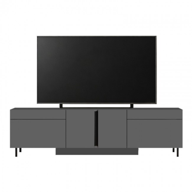 Έπιπλο τηλεόρασης Arlen Megapap με Led Rgb χρώμα ανθρακί 180x32x50εκ.