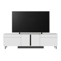 Arlen Megapap melamine TV stand with Rgb Led  in white color 180x32x50cm.