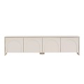 Έπιπλο τηλεόρασης Aurelia Megapap χρώμα κρεμ 180x32x45εκ.