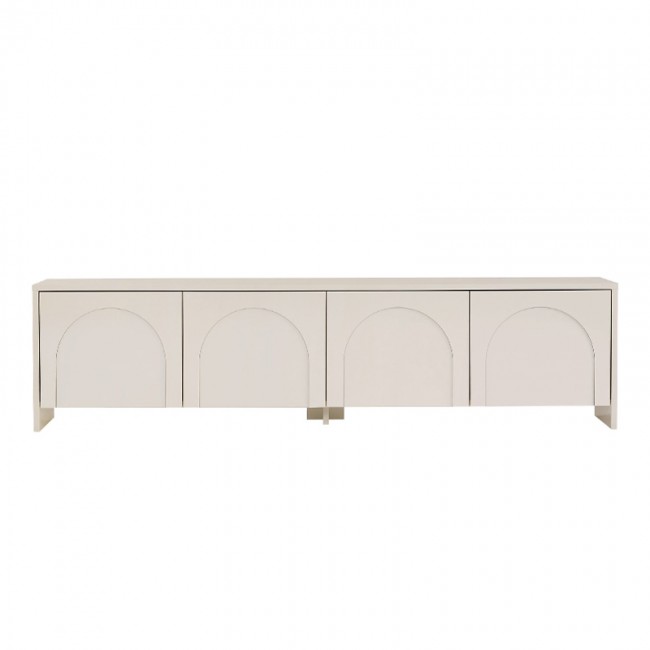 Έπιπλο τηλεόρασης Aurelia Megapap χρώμα κρεμ 180x32x45εκ.
