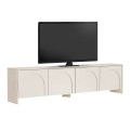 Έπιπλο τηλεόρασης Aurelia Megapap χρώμα κρεμ 180x32x45εκ.