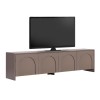 Έπιπλο τηλεόρασης Aurelia Megapap χρώμα μόκα 180x32x45εκ.