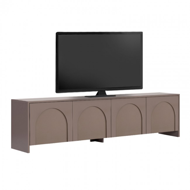 Έπιπλο τηλεόρασης Aurelia Megapap χρώμα μόκα 180x32x45εκ.