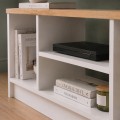 Έπιπλο τηλεόρασης Bahama Megapap χρώμα λευκό - sapphire oak 120x35x46,5εκ.