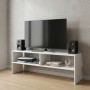 Έπιπλο τηλεόρασης Beirut Megapap χρώμα λευκό 120x30x40εκ.