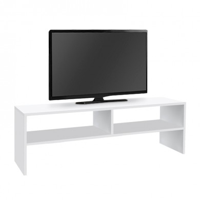 Έπιπλο τηλεόρασης Beirut Megapap χρώμα λευκό 150x30x40εκ.