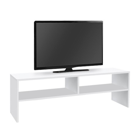 Beirut Megapap melamine tv furniture in white color 150x30x40cm.