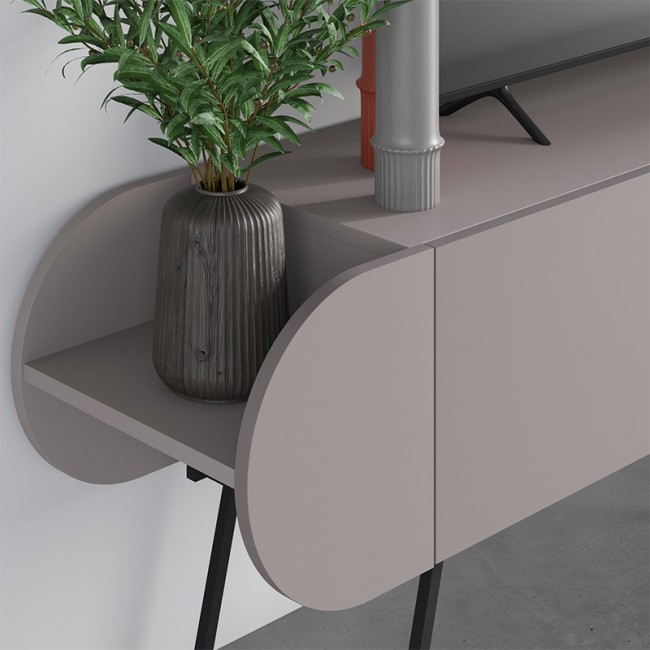 Έπιπλο τηλεόρασης Capsule Megapap χρώμα ανοιχτή μόκα 195x37,4x57,5εκ.