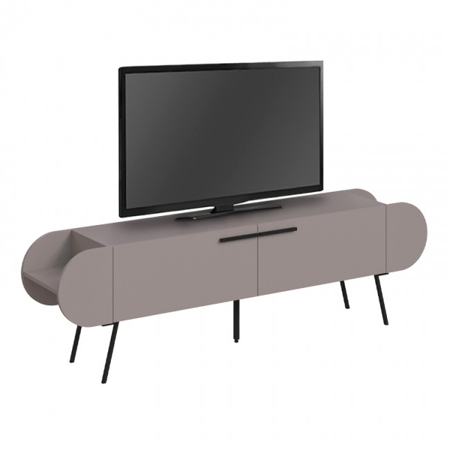 Έπιπλο τηλεόρασης Capsule Megapap χρώμα ανοιχτή μόκα 195x37,4x57,5εκ.