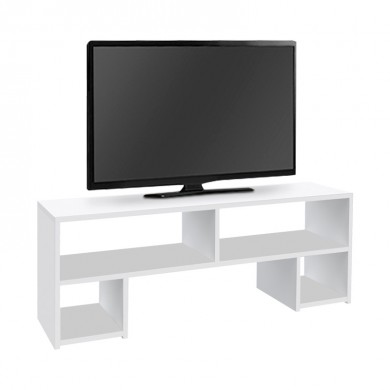 Έπιπλο τηλεόρασης Dabi Megapap χρώμα λευκό 120x30x40εκ.