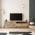 Dionysos Megapap melamine TV furniture in oak color 170x45x48,6cm.