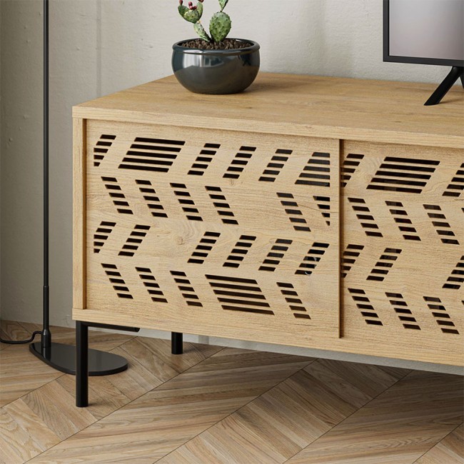 Έπιπλο τηλεόρασης Dionysos Megapap χρώμα φυσικό οξιάς 170x45x48,6εκ.