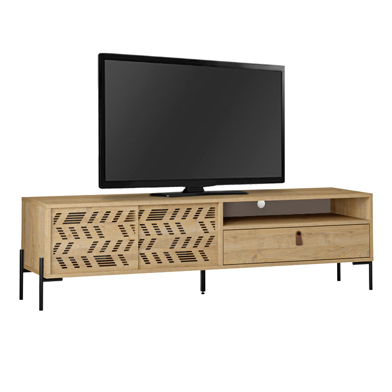 Dionysos Megapap melamine TV furniture in oak color 170x45x48,6cm.
