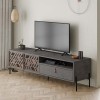 Έπιπλο τηλεόρασης Dionysos Megapap χρώμα γκρι ρετρό 170x45x48,6εκ.