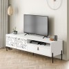 Έπιπλο τηλεόρασης Dionysos Megapap χρώμα λευκό 170x45x48,6εκ.