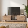 Έπιπλο τηλεόρασης Doro Megapap χρώμα sepet oak 150x34x41εκ.