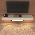 Έπιπλο τηλεόρασης επιτοίχιο Albares Megapap με LED χρώμα sandstone 150x29,6x22εκ.