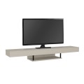 Έπιπλο τηλεόρασης επιτοίχιο Albares Megapap με LED χρώμα sandstone 150x29,6x22εκ.