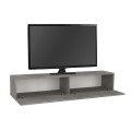 Aristo Megapap melamine wall TV cabinet with LED lighting in concrete grey color 135x31.6x25cm.