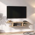 Έπιπλο τηλεόρασης επιτοίχιο Arkea Megapap χρώμα sepet oak 105x29,6x18,6εκ.