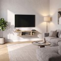 Έπιπλο τηλεόρασης επιτοίχιο Arkea Megapap χρώμα sepet oak 105x29,6x18,6εκ.