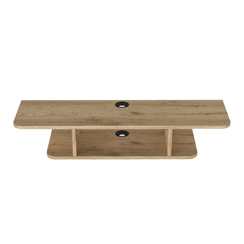 Έπιπλο τηλεόρασης επιτοίχιο Arkea Megapap χρώμα sepet oak 105x29,6x18,6εκ.