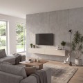 Έπιπλο τηλεόρασης επιτοίχιο Espanse Megapap χρώμα sandstone 241,8x31,7x30εκ.