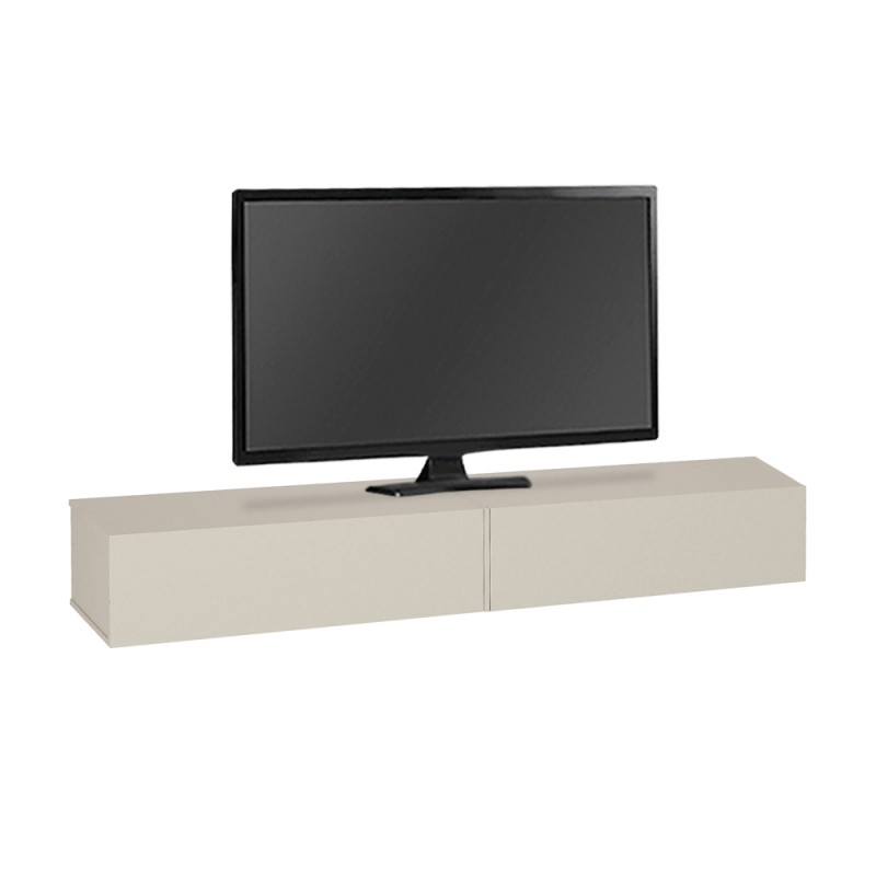 Έπιπλο τηλεόρασης επιτοίχιο Espanse Megapap χρώμα sandstone 241,8x31,7x30εκ.