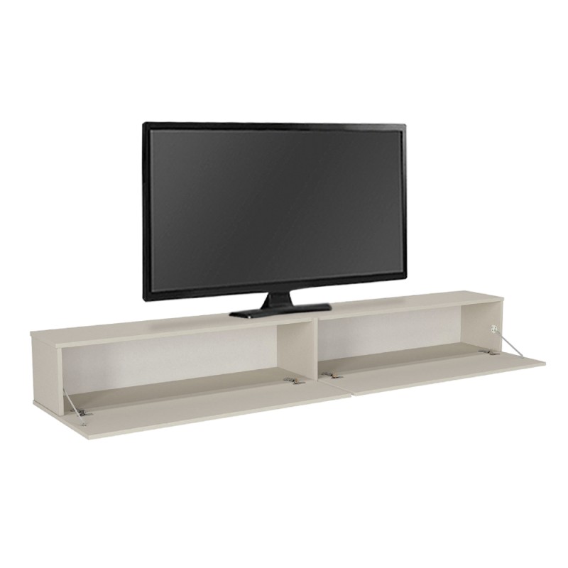 Έπιπλο τηλεόρασης επιτοίχιο Espanse Megapap χρώμα sandstone 241,8x31,7x30εκ.