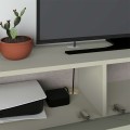 Francy Megapap melamine wall mounted tv stand in ash green color 135x31.7x25cm.