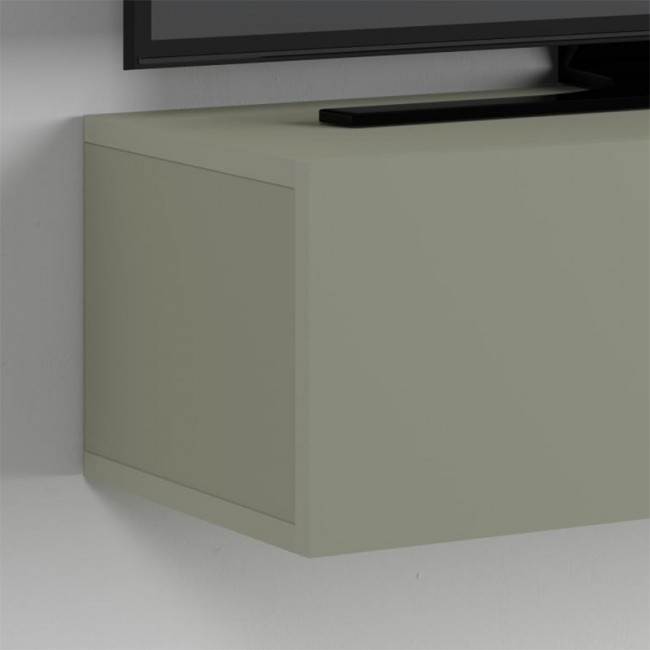 Έπιπλο τηλεόρασης επιτοίχιο Francy Megapap χρώμα ash green 135x31,7x25εκ.