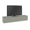 Francy Megapap melamine wall mounted tv stand in ash green color 135x31.7x25cm.