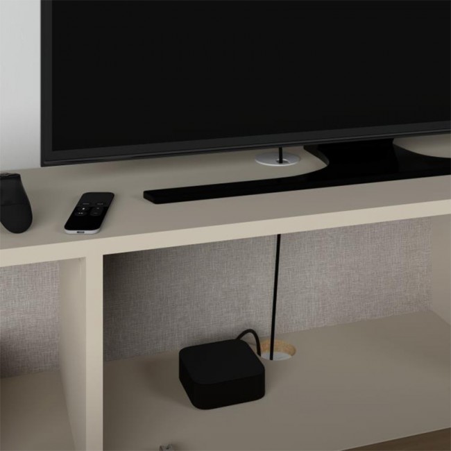 Έπιπλο τηλεόρασης επιτοίχιο Francy Megapap χρώμα sandstone 180x30x30εκ.
