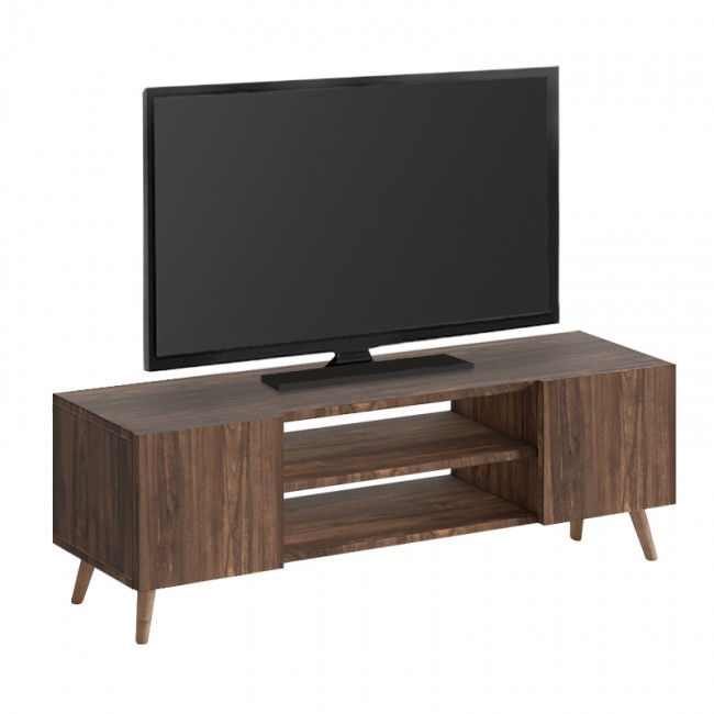 Etna Megapap melamine tv furniture in walnut color 120x30x45cm.