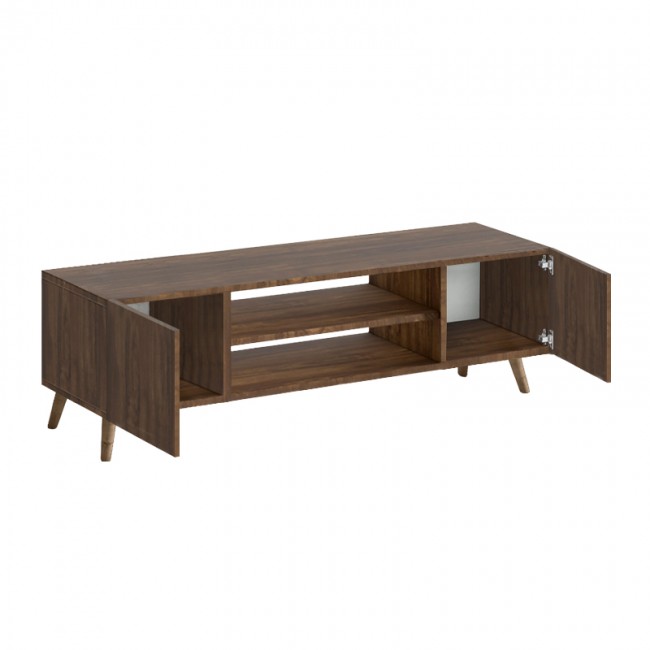 Etna Megapap melamine tv furniture in walnut color 150x30x45cm.