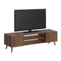 Etna Megapap melamine tv furniture in walnut color 150x30x45cm.