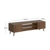 Etna Megapap melamine tv furniture in walnut color 150x30x45cm.