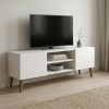 Etna Megapap melamine tv furniture in white color 150x30x45cm.