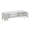 Etna Megapap melamine tv furniture in white color 150x30x45cm.