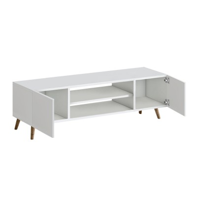 Έπιπλο τηλεόρασης Etna Megapap χρώμα λευκό 150x30x45εκ.