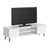 Etna Megapap melamine tv furniture in white color 150x30x45cm.