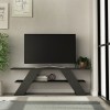 Έπιπλο τηλεόρασης Farfalla Megapap χρώμα ανθρακί 120x33,5x40εκ.