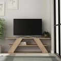 Έπιπλο τηλεόρασης Farfalla Megapap χρώμα φυσικό οξιάς 120x33,5x40εκ.