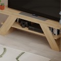 Έπιπλο τηλεόρασης Farfalla Megapap χρώμα φυσικό οξιάς 120x33,5x40εκ.