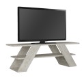 Farfalla Megapap melamine TV furniture in ancient white color 120x33,5x40cm.