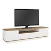Fedya Megapap melamine tv stand in white color 180x45x44,6cm.