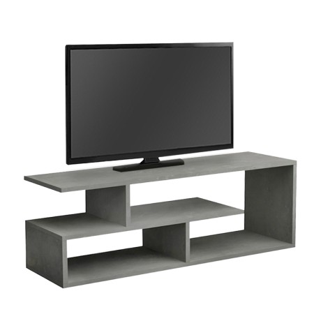 Forever Megapap melamine tv stand in concrete grey color 120x30x40cm.
