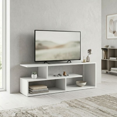 Έπιπλο τηλεόρασης Forever Megapap χρώμα λευκό 120x30x40cm.