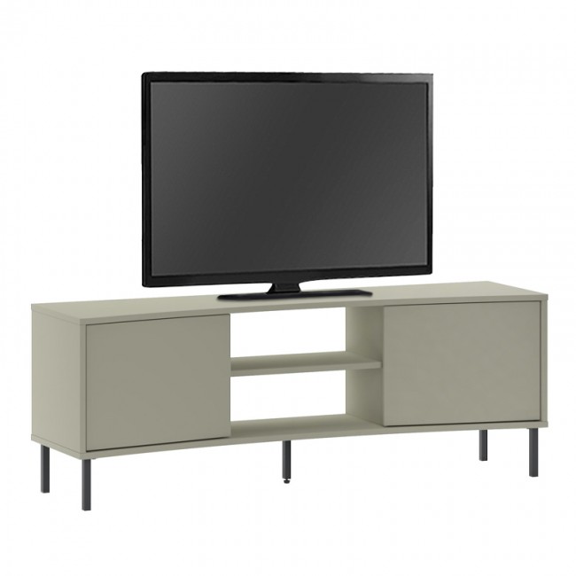 Frem Megapap melamine tv furniture in ash green color 150x40x55cm.